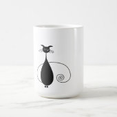 黒猫 コーヒーマグカップ (中央)