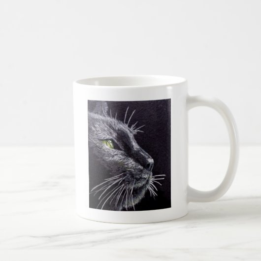 黒猫 コーヒーマグカップ (右)