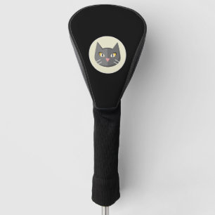 黒猫 ゴルフヘッドカバー
