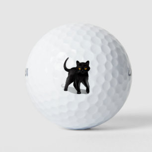 黒猫 ゴルフボール