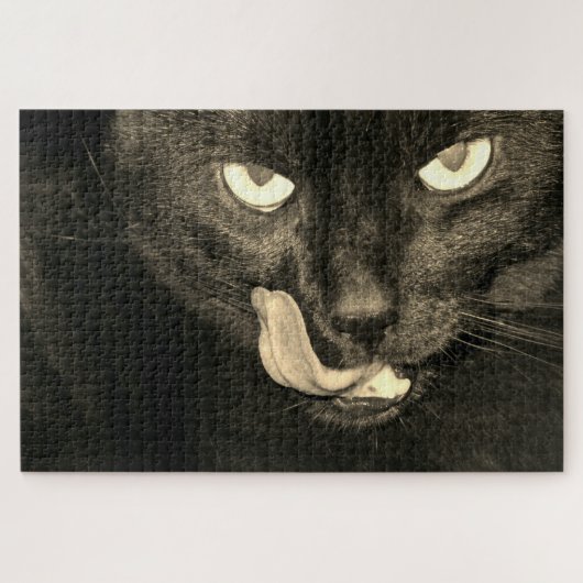 黒猫 ジグソーパズル (横)