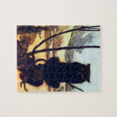 黒猫 ジグソーパズル (横)