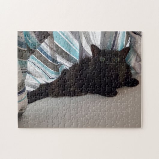 黒猫 ジグソーパズル (横)