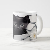 黒猫 ジャンボコーヒーマグカップ (正面右)