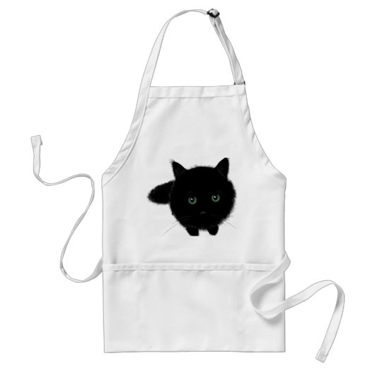 黒猫 スタンダードエプロン (正面)