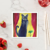 黒猫 スタンダードカクテルナプキン (インサイチュ)