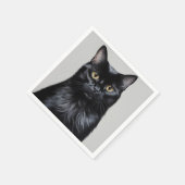 黒猫 スタンダードカクテルナプキン (角)