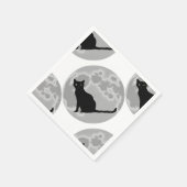 黒猫 スタンダードカクテルナプキン (角)