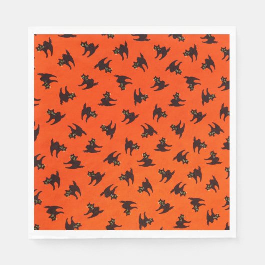 黒猫 スタンダードランチョンナプキン (正面)