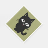 黒猫 スタンダードランチョンナプキン (角)