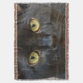 黒猫 スローブランケット (正面縦)
