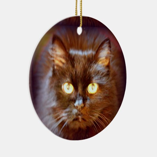 黒猫 セラミックオーナメント (右)