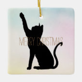 黒猫 セラミックオーナメント (正面)