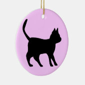 黒猫 セラミックオーナメント (右)