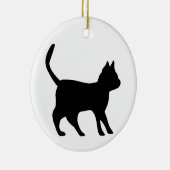 黒猫 セラミックオーナメント (右)