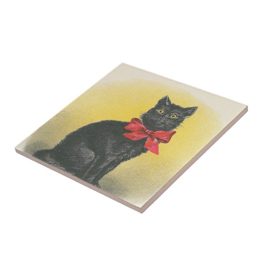 黒猫 タイル (側面)