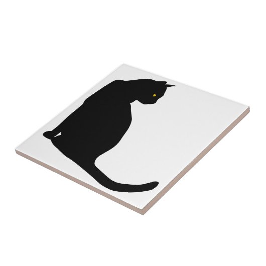 黒猫 タイル (側面)