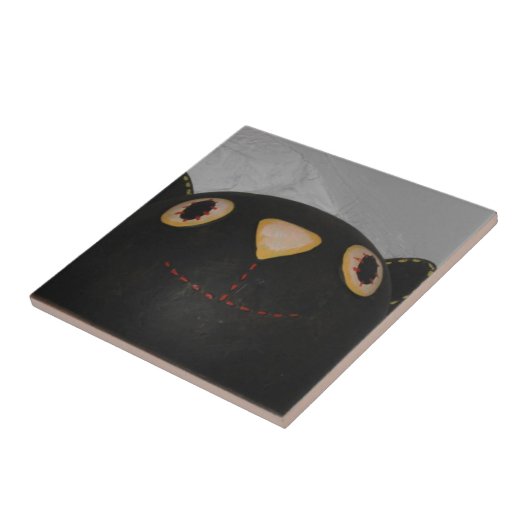 黒猫 タイル (側面)