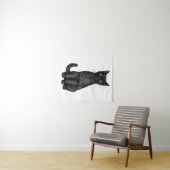 黒猫 タペストリー (インサイチュ(横))