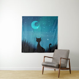 黒猫 タペストリー