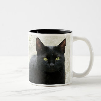 黒猫 ツートーンマグカップ