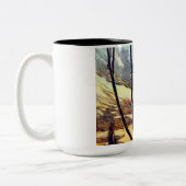 黒猫 ツートーンマグカップ (左)