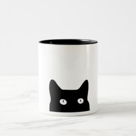 黒猫 ツートーンマグカップ