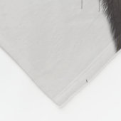 黒猫(ティーポットとフクロウ) フリースブランケット (角)