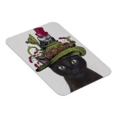 黒猫（ティーポットとフクロウ） マグネット (右側)