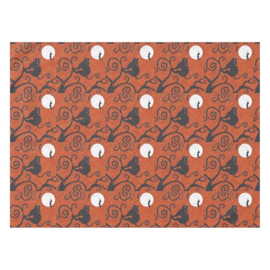 黒猫 テーブルクロス (正面(横))