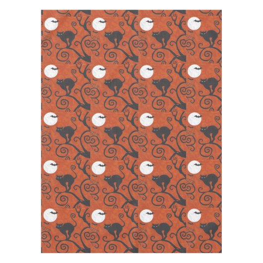 黒猫 テーブルクロス (正面)