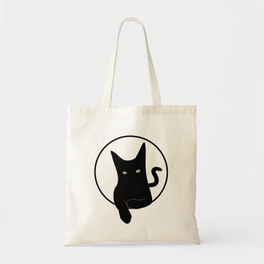 黒猫 トートバッグ (正面)