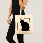 黒猫 トートバッグ (正面(商品))