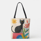 黒猫 トートバッグ (裏面)