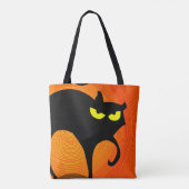 黒猫 トートバッグ (裏面)