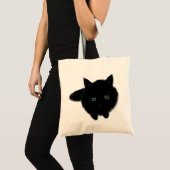 黒猫 トートバッグ (正面(商品))