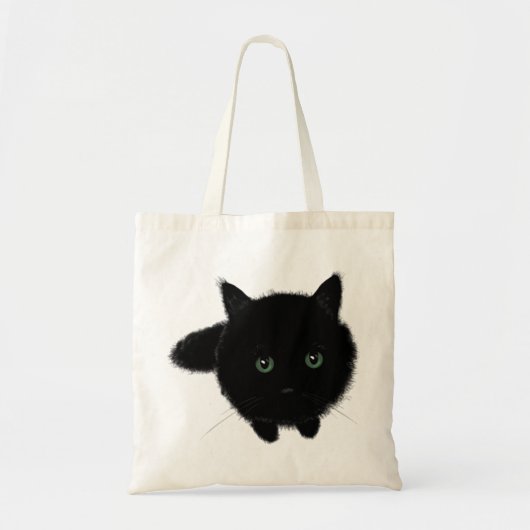 黒猫 トートバッグ (正面)