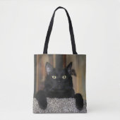 黒猫 トートバッグ (正面)