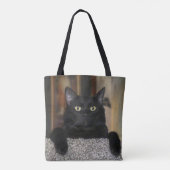 黒猫 トートバッグ (裏面)