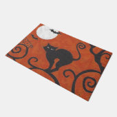 黒猫 ドアマット (アングル)