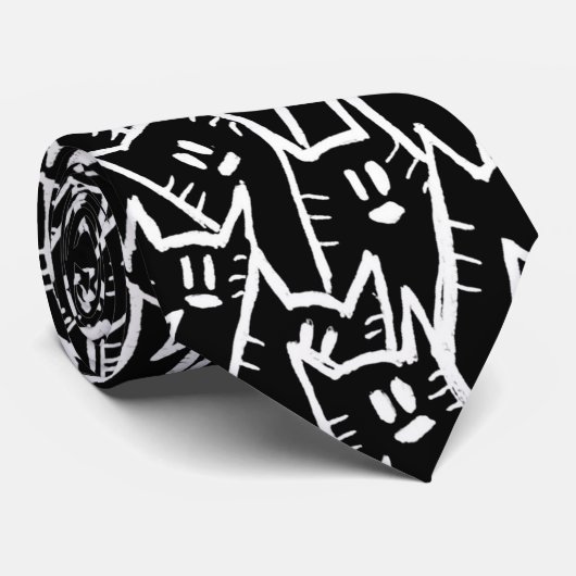 黒猫 ネクタイ (ロール)