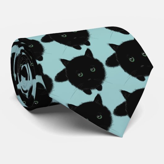 黒猫 ネクタイ (ロール)