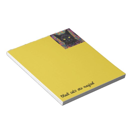黒猫 ノートパッド (アングル)