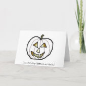 黒猫 – ハロウィーンカード カード (裏面)