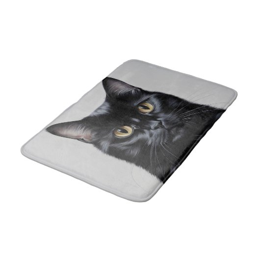 黒猫 バスマット (アングル)
