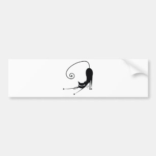 黒猫 バンパーステッカー