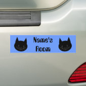黒猫 バンパーステッカー (車上)