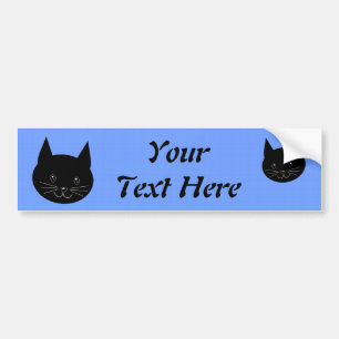 黒猫 バンパーステッカー
