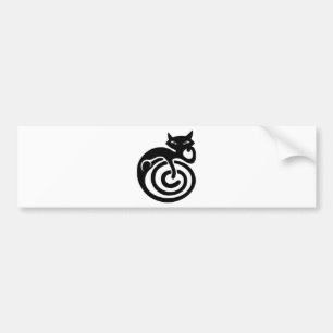 黒猫 バンパーステッカー