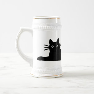 黒猫 ビールジョッキ